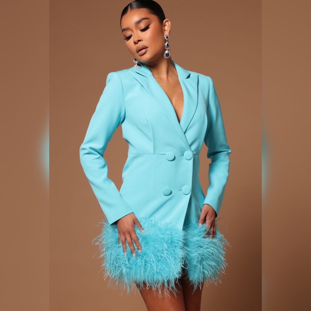 Feather Mini dress